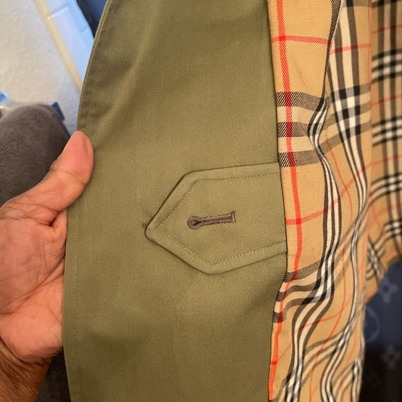 Burberry green woman’s size 16 long vintage trench coat without liner E… - Picture 12 of 15